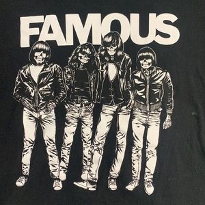 Famous Stars & Straps Blitzkrieg Graphic T-Shirt Black  Short Sleeve Size XL